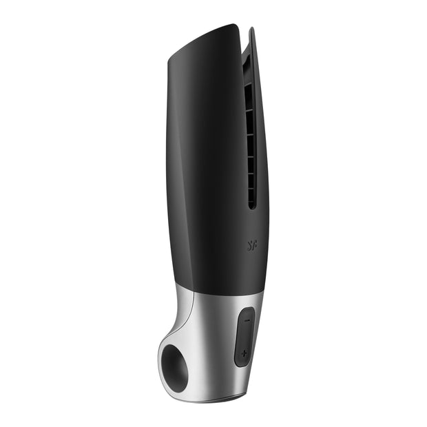 Satisfyer Power Masturbator+ Connect App - Schwarz/Silber