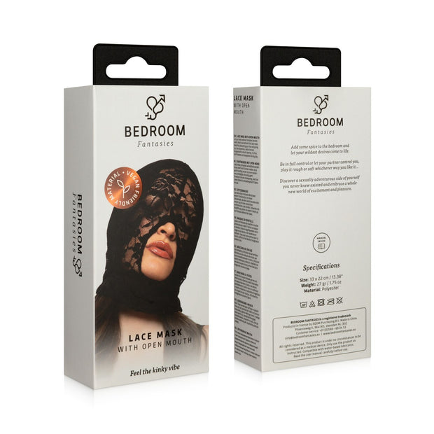 Bedroom Fantasies - Spitzen BDSM Maske - Schwarz