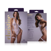Offener Schritt Body-Set Renee - Weiß