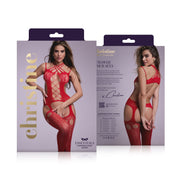 Straps Catsuit Jasmina- rot