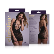 Kleid Glitter Amethille- Schwarz