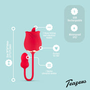 Teazers Rose Vibrator und Klitoris-Stimulator