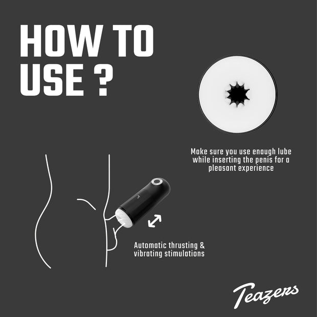 Teazers Automatischer Masturbator mit Dreifach-Stimulation