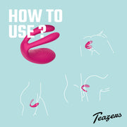 Teazers Paarvibrator mit Fernbedienung