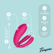 Teazers Paarvibrator mit Fernbedienung