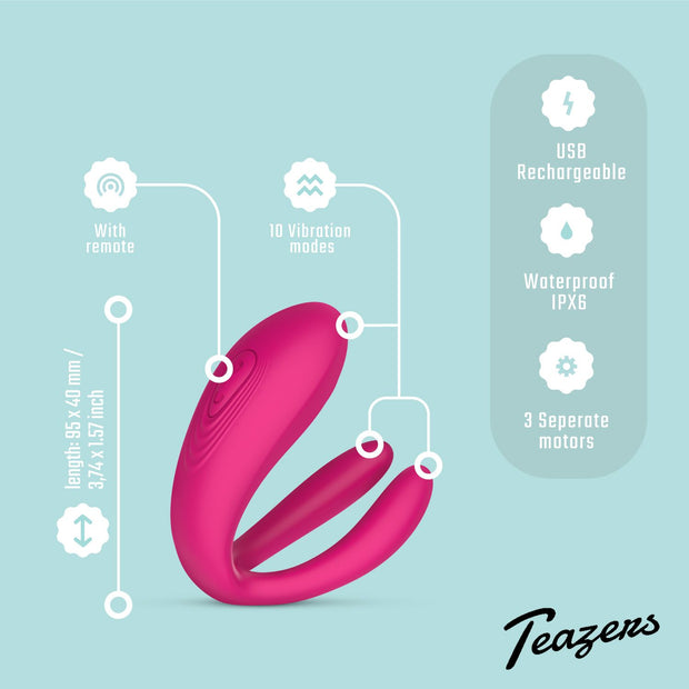 Teazers Paarvibrator mit Fernbedienung