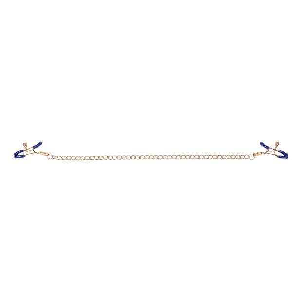 Cougar Brustwarzenklemmen mit Kette - Gold