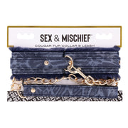 Sportsheets - Cougar Pelzkragen und Leine - Schwarz