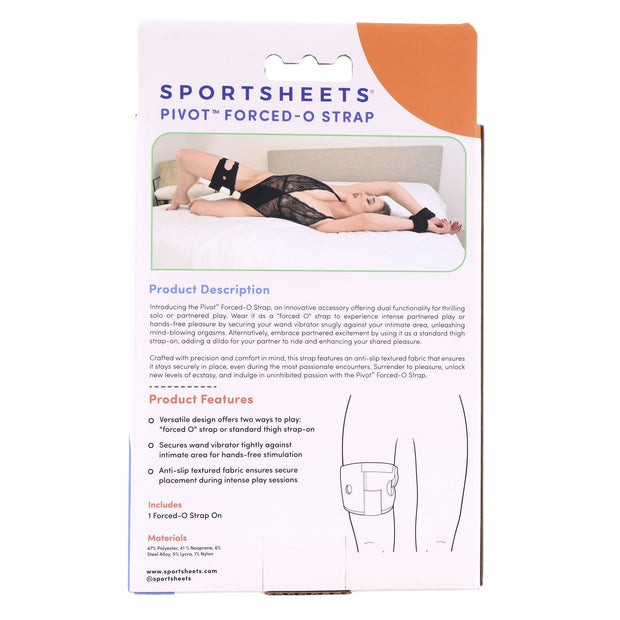 Sportsheets - Pivot 2 in 1 Forced-O Strap - Schwarz