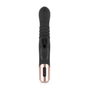 Rosy Gold - Rabbit Vibrator mit Stoßfunktion - Schwarz