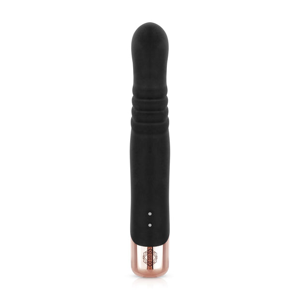 Rosy Gold - Rabbit Vibrator mit Stoßfunktion - Schwarz
