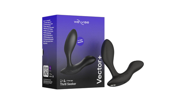Vector+ Prostata-Vibrator mit App und Fernbedienung - Schwarz