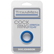 Doc Johnson - TitanMen Cock Ring - Blau