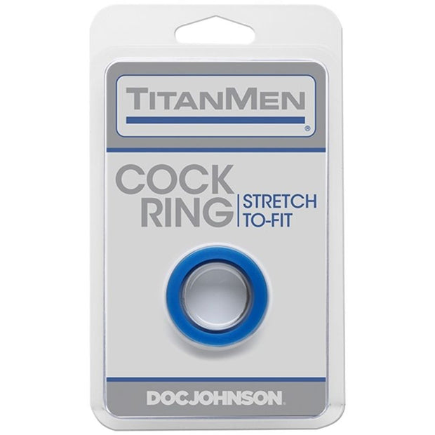 Doc Johnson - TitanMen Cock Ring - Blau