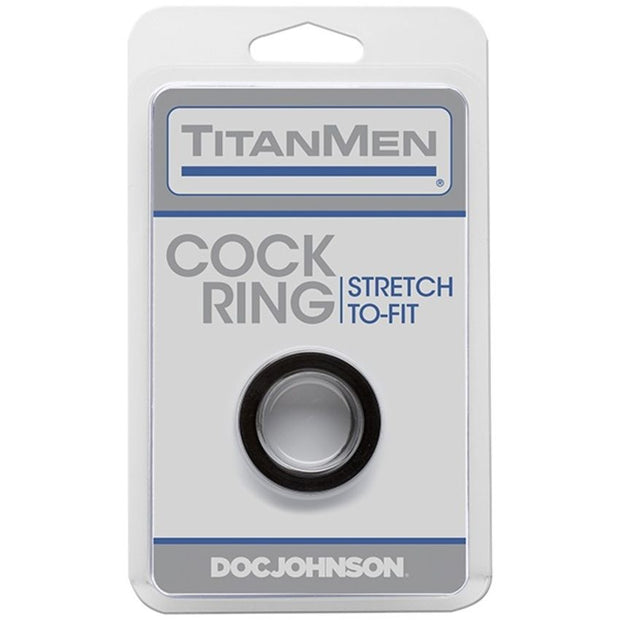 Doc Johnson - TitanMen Cock Ring - Schwarz