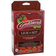 Doc Johnson - GoodHead Lick It Kit - Erdbeere