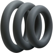 Doc Johnson - OptiMALE 3 C-Ring Set Dick - Grau