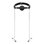 Bedroom Fantasies - Halsband mit Leine - Silber