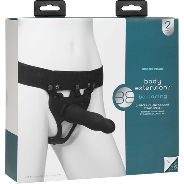 Doc Johnson - Body Extensions BE Daring 2-teilige Set - Schwarz