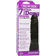 Doc Johnson - VacULock CodeBlack Dünner Dong The Naturals - Schwarz