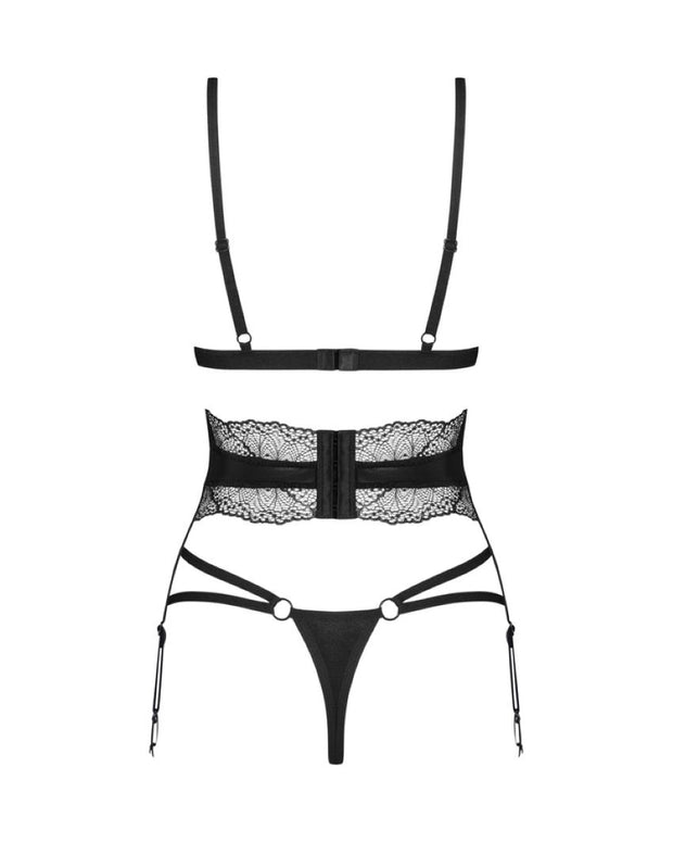 Obsessive - Lobellis Dreiteiliges Set - Schwarz
