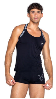 Playboy Lingerie - Herren Tuxedo Modal Boxer - Schwarz