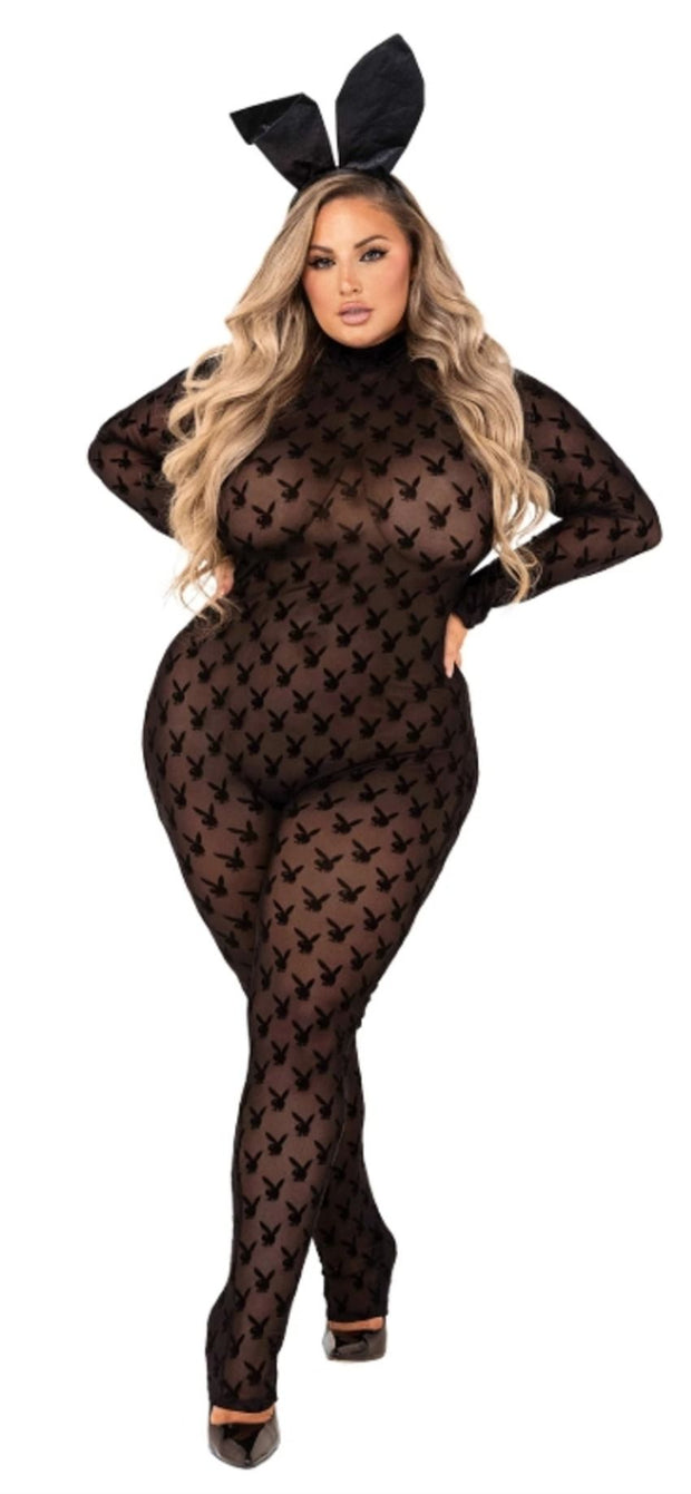 Playboy Lingerie - Playboy Bunny 2-Teiliges Set - Schwarz