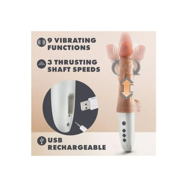 Blush Novelties - Dr. Hammer Stoßender Dildo - Beige