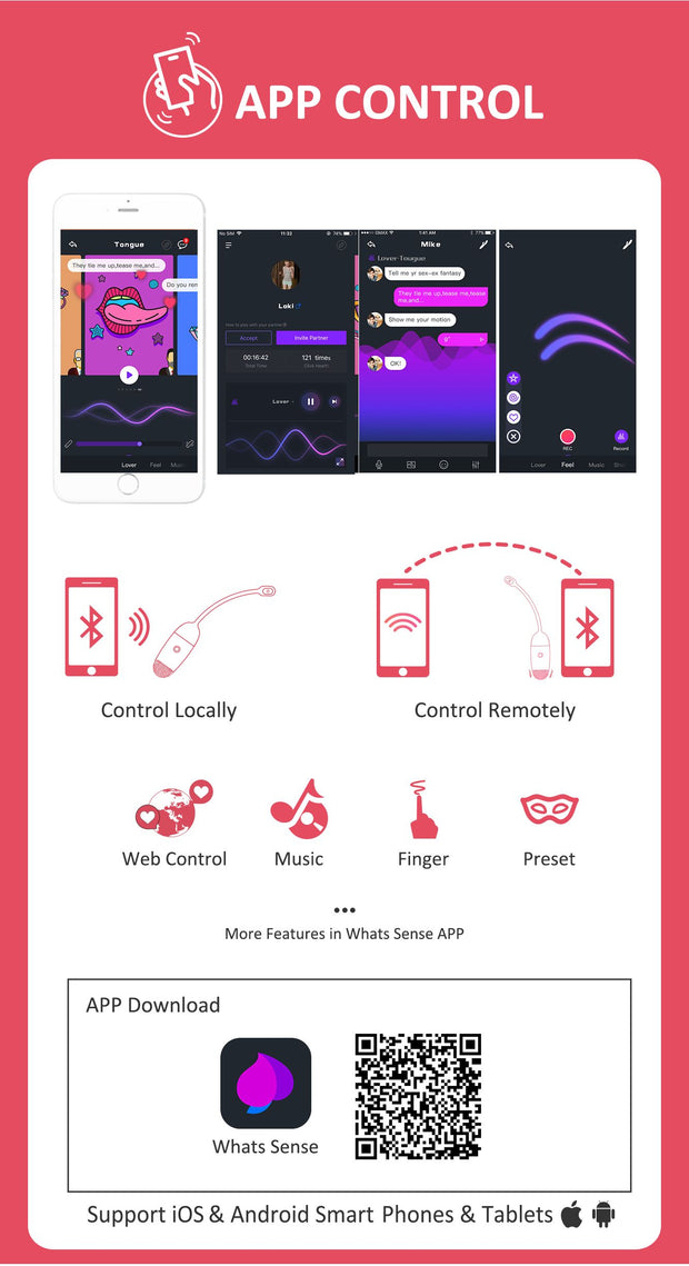 Magic Motion - Vini per App gesteuertes Vibro-Ei - Rosa/Weiß
