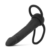 Men Only - Dildo mit Penisring - Schwarz