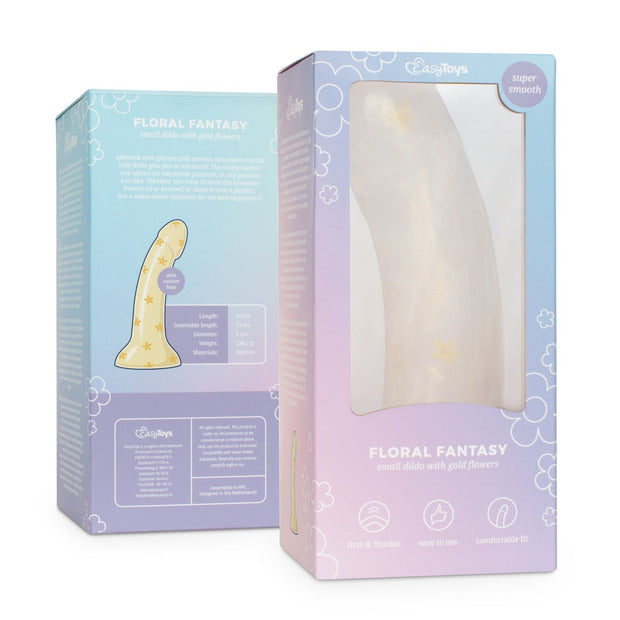 Dildo Collection - Floral Fantasy - goldenen Blumen 15 cm