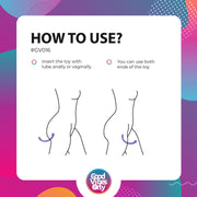 Good Vibes Only - Doppelter Vibrator Leah - Lila