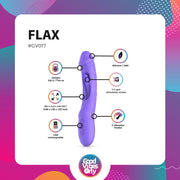 Good Vibes Only - Flax Vibrierender Dildo mit G-Punkt-Stimulator
