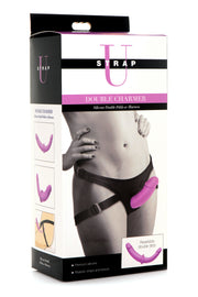 XR Brands - Doppeldildo mit Gurt - Lila
