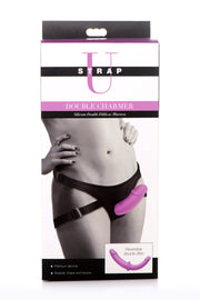 XR Brands - Doppeldildo mit Gurt - Lila