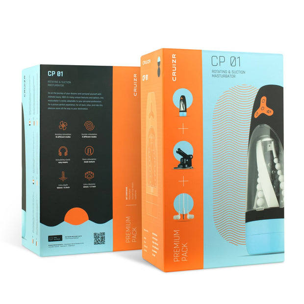 CRUIZR-CP01 Rotierender und saugender automatischer Masturbator mit Adapter