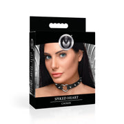 XR Brands - Spiked Heart Choker - Schwarz