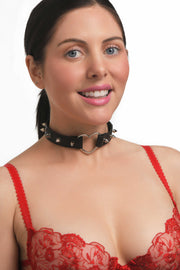 XR Brands - Spiked Heart Choker - Schwarz