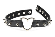 XR Brands - Spiked Heart Choker - Schwarz