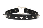 XR Brands - Spiked Heart Choker - Schwarz