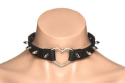 XR Brands - Spiked Heart Choker - Schwarz