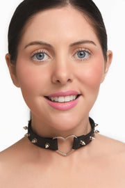 XR Brands - Spiked Heart Choker - Schwarz