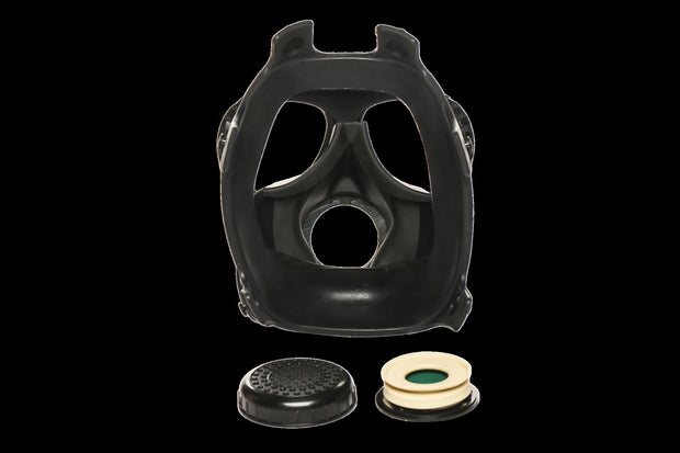XR Brands - Inhalator-Gasmasken mit Flasche - Schwarz & Weiß