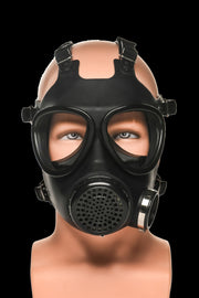 XR Brands - Inhalator-Gasmasken mit Flasche - Schwarz & Weiß
