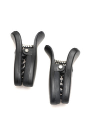 XR Brands - Dark Grip Vibrations-Brustwarzenklemmen - Schwarz