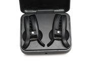 XR Brands - Dark Grip Vibrations-Brustwarzenklemmen - Schwarz