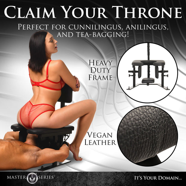 XR Brands - Pleasure Throne Oralsex-Stuhl - Schwarz