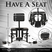 XR Brands - Pleasure Throne Oralsex-Stuhl - Schwarz