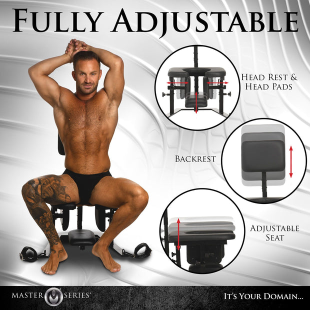 XR Brands - Pleasure Throne Oralsex-Stuhl - Schwarz