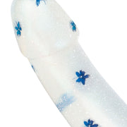 Dildo Collection Blossom Bliss Dildo – Blaues Glitzerdesign 19 cm